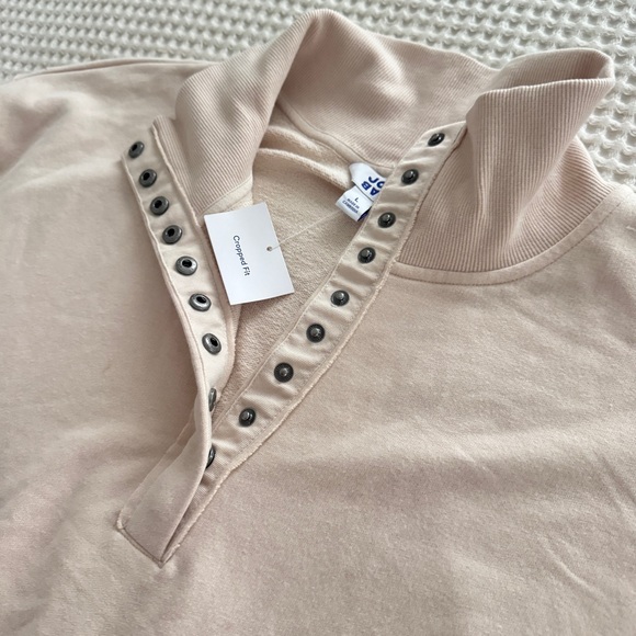 Tan Henley French Terry Sweatshirt from JoyLab NWT szL - Picture 8 of 8